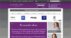 Desktop Screenshot of golfingladyonline.co.uk